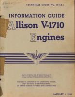 Information Guide for Allison V-1710 E and F Engines