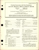 Overhaul Instructions with Parts Breakdown for HP Aircraft Direct Current Motor 0.035 - Part 32718