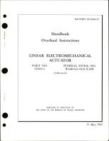 Overhaul Instructions for Linear Electromechanical Actuator - Part 525854-1
