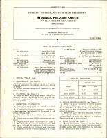 Overhaul Instructions with Parts Breakdown for Hydraulic Pressure Switch - Parts AL-58D1113A1 and AL-58D1121A2