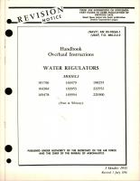 Overhaul Instructions for Water Regulators