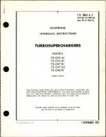 Overhaul Instructions for Turbosuperchargers - Models 7S-CH5-A1, 7S-CH5-B1, 7S-CH7-B1, 7S-CH7-D2, and 7S-CH8-F1