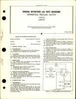 Overhaul Instructions with Parts Breakdown for Differential Pressure Switch - P-904-SG
