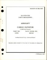 Illustrated Parts Breakdown for Aerolift Cargo Elevator (13,000 lb capacity) Part 319950 
