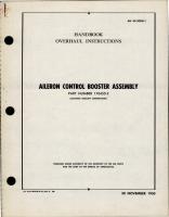 Overhaul Instructions for Aileron Control Booster Assembly - Part 176455-2