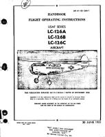 Flight Operating Instructions for LC-126A, B, and C