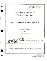 Overhaul Instructions for Axial Piston Pump Assembly 024692 Series 