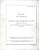 Illustrated Parts Breakdown for Manual Fuel Selector Valves - Type FX - Size 16 - Parts 1804, 1804-1, and 1804-2