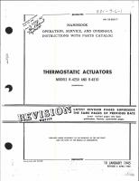 Operation, Service & Overhaul Instructions with Parts Catalog for Thermostatic Actuators