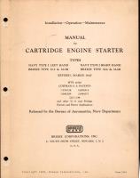 Installation, Operation, and Maintenance Manual for Cartridge Engine Starter Types M-5 and M-6