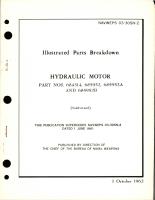 Illustrated Parts Breakdown for Hydraulic Motor - Parts 684314, 685952, 685952A, and 685952B