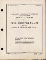 Operation, Service, & Overhaul Instructions with Parts Catalog for Fuel Booster Pumps