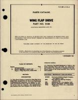 Parts Catalog for Wing Flap Drive - Part D184 