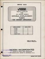 Parts Catalog for Variable Displacement Pumps - AA-20500 Series