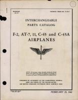 Interchangeable Parts Catalog, AF-2, AT-7, AT-11, C-45