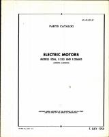 Parts Catalog for Airborne Accessories Electric Motors