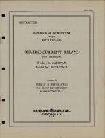 Instructions with Parts Catalog for Reverse-Current Relays Model Nos. 3GTR72A1 & 3GTR72A1A