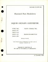 Illustrated Parts Breakdown for Liquid Oxygen Converter - Type - 29019-1-A1, 29023-1-A1, 29024-1-A1, and 29024-1-B1