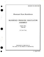 Illustrated Parts Breakdown for Manifold Pressure Regulator Assembly Part No. 7008780