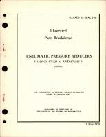 Illustrated Parts Breakdown for Pneumatic Pressure Reducers - 871235-02, 871235-03, and 871356-01