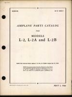 Parts Catalog for Models L-2, L-2A, and L-2B