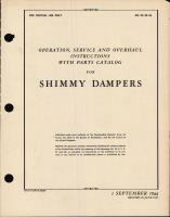 Operation, Service and Overhaul Instructions with Parts Catalog for Shimmy Dampers