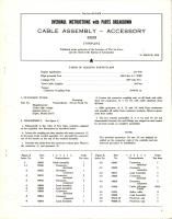 Overhaul Instructions with Parts Breakdown for Cable Assembly Accessory - 93029