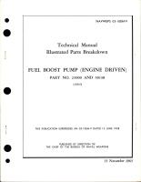 Illustrated Parts Breakdown for Engine Driven Fuel Boost Pump - Parts 23900 and 50138