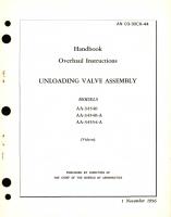  Overhaul Instructions for Unloading Valve Assembly Models AA-34540, AA-34554 