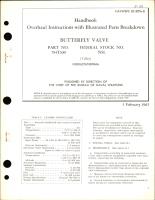 Overhaul Instructions with Parts Breakdown for Butterfly Valve Part No. 794T100