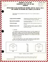 Installation of Sear Adjusting Nut Retainer for Caliber .50, M2 and M3 on B-1 Gun Chargers for Machine Gun