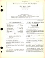 Overhaul Instructions with Parts Breakdown for Solenoid Valve Part No. 13096 