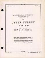 Overhaul Instructions for Upper Turret Type A-9A, Navy Model 250CE-3