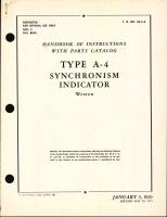 Handbook of Instructions with Parts Catalog for Type A-4 Synchronism Indicator