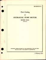 Parts Catalog for Hydraulic Pump Motor - Model D820 