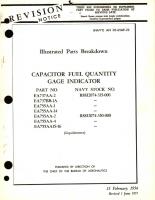 Illustrated Parts Breakdown for Capacitor Fuel Quantity Gage Indicator Part No. EA737AA, EA737BB, EA755AA