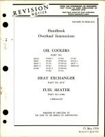 Overhaul Instructions for Oil Coolers, Heat Exchanger, and Fuel Heater
