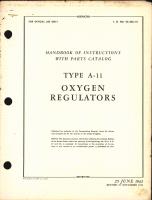 Handbook of Instructions with Parts Catalog for Type A-11 Oxygen Regulators