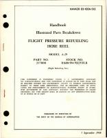 Illustrated Parts Breakdown for Flight Pressure Refueling Hose Reel - Model A-29, Part 21700