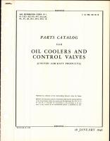 Parts Catalog for Oil Cooler and Control Valves
