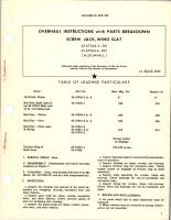 Overhaul Instructions with Parts Breakdown for Wing Slat Screwjack