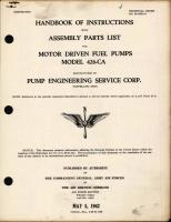 Handbook of Instructions with Assembly Parts List for Motor Driven Fuel Pumps Model 426-CA
