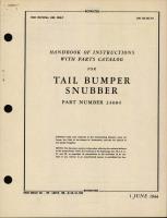 Handbook of Instructions with Parts Catalog for Tail Bumper Snubber Part Number 24004