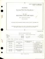 Overhaul with Parts Breakdown for Four Way Selector Valve - MC 2662 