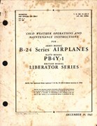 Cold Weather Operations and Maintenance Instructions for the B-24 Series