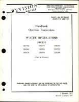 Overhaul Instructions for Water Regulators