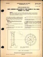 Installation of Plain Bearing In Tail Wheel Assembly for AT-6 Series