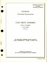 Overhaul Instructions for Taxi Drive Assembly - Part S1570-10600
