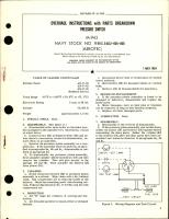 Overhaul Instructions with Parts Breakdown for Pressure Switch - M-943 