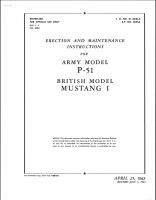 Erection & Maintenance Instructions for P-51